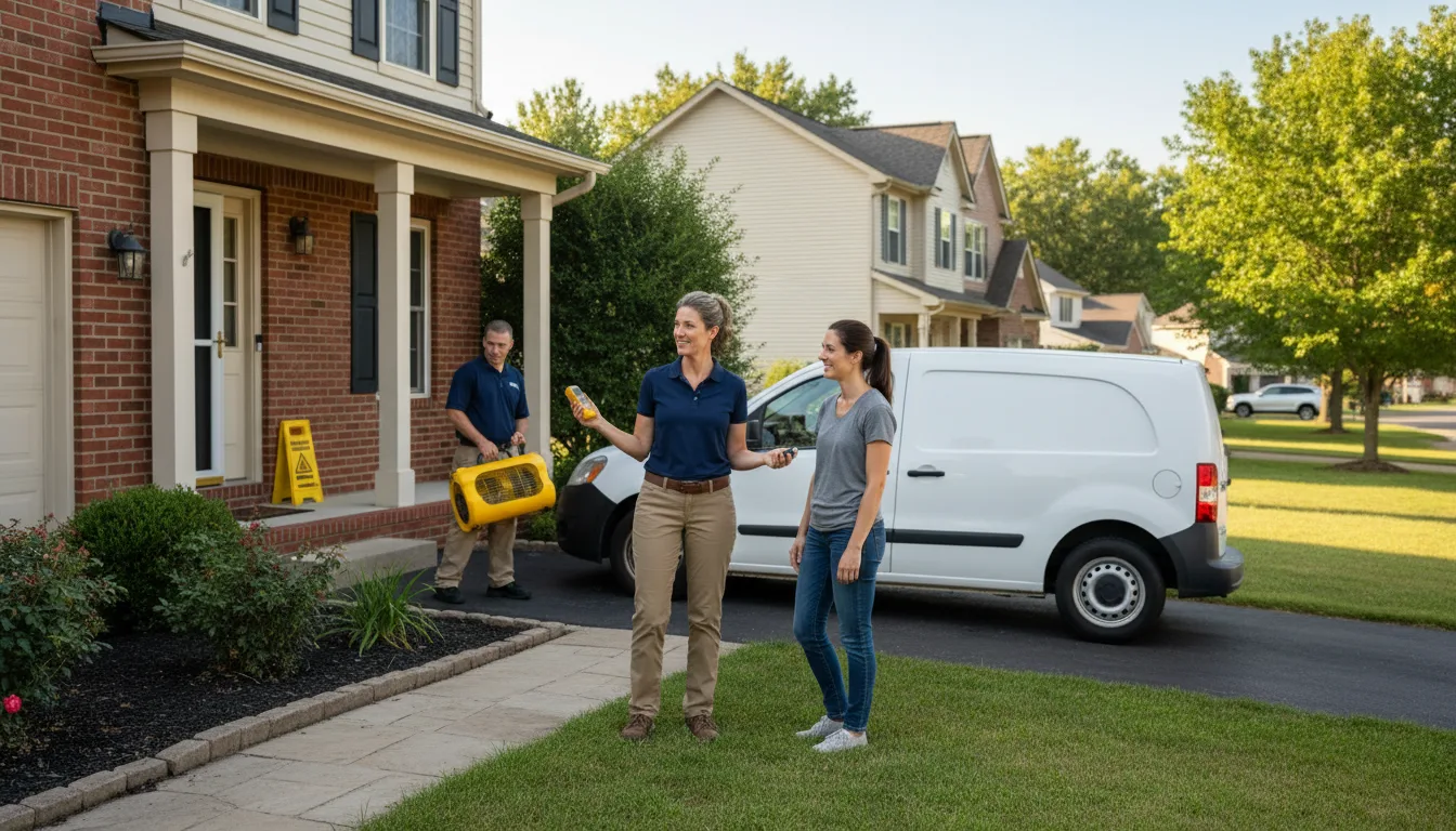 Residential water damage restoration in Holly, CO